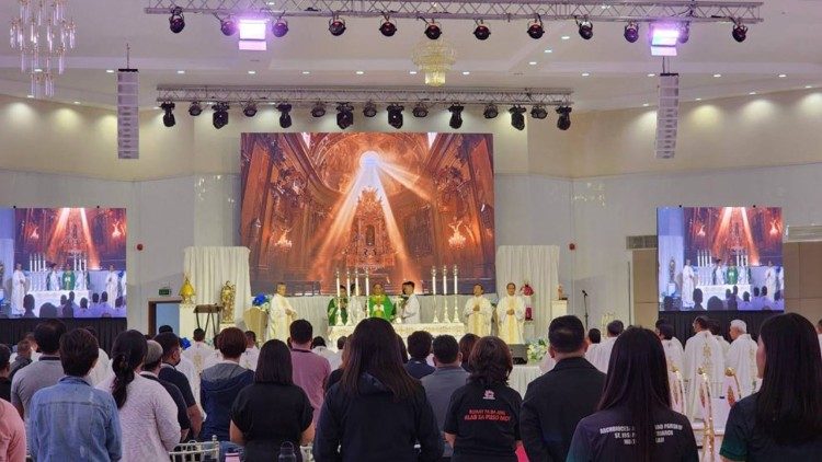 Opening Mass at the National Catholic Social Communication Convention 2024, Lipa city, Philippines, August 2024. (Photo by LiCAS News)