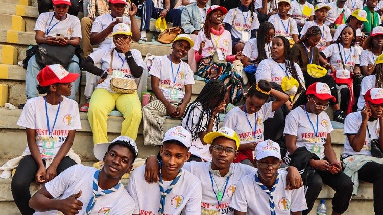 Alguns participantes do primeiro festival da juventude católica angolana