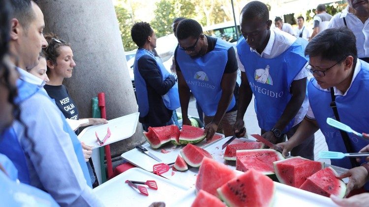 Le passate edizioni del "Ferragosto solidale" della Comunità di Sant'Egidio