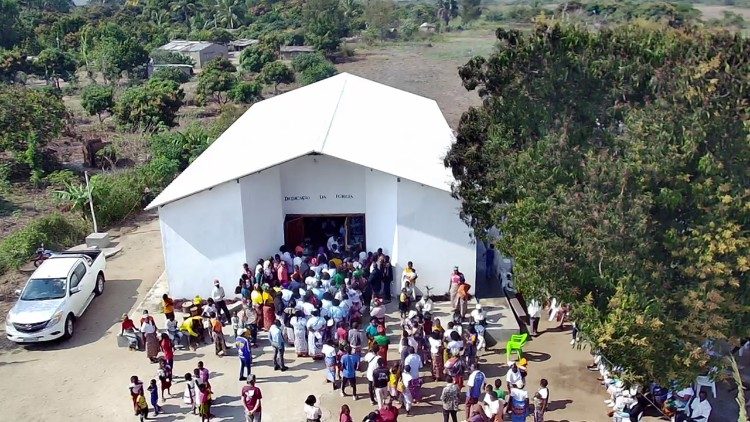 Igreja Beato Isidoro Bakanja de Nhangau, inaugurada no domingo 11 de agosto 2024.