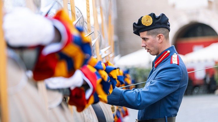 Il vice comandante durante le esercitazioni