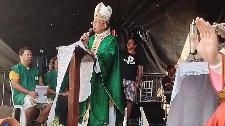 Dom Vitor de Menezes que presidiu a missa de encerramento da romaria