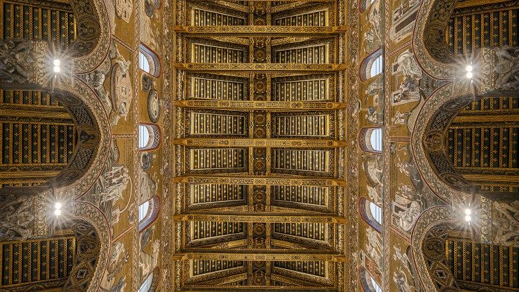 La nuova illuminazione del Duomo di Monreale (Foto: Clorinda Scura)