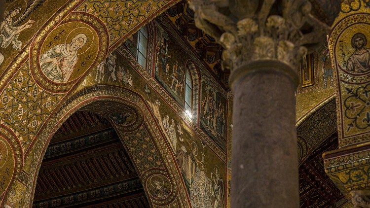 La nuova illuminazione del Duomo di Monreale (Foto: Clorinda Scura)