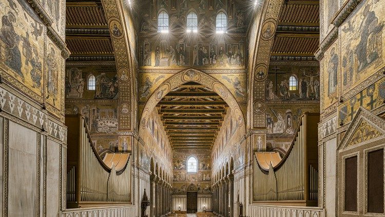 La nuova illuminazione del Duomo di Monreale (Foto: Clorinda Scura)