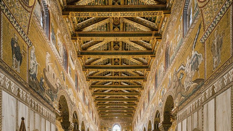 La nuova illuminazione del Duomo di Monreale (Foto: Clorinda Scura)