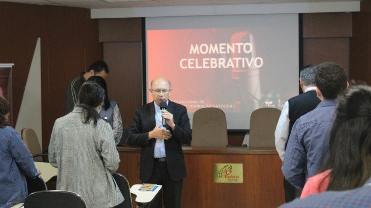 Dom Amilton Manoel da Silva durante o momento celebrativo. Foto: Franklin Machado/SIGNIS Brasil.