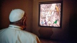 Chagalls Weiße Kreuzigung - ein erklärtes Lieblingswerke des Papstes - ist derzeit in Rom ausgestellt