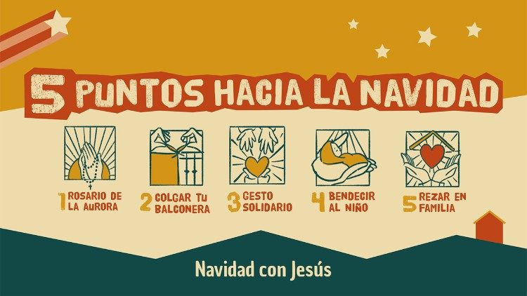 5 puntos hacia la campaña "Navidad con Jesús".