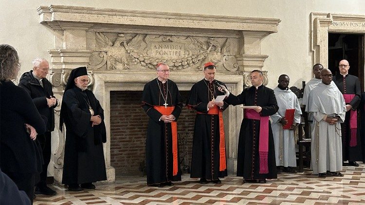 Cerimonia di benedizione e inaugurazione nella sala dei Papi