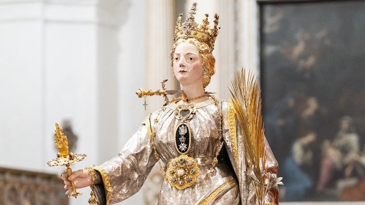 Il simulacro di Santa Lucia (Siracusa, 13 dicembre 2024)