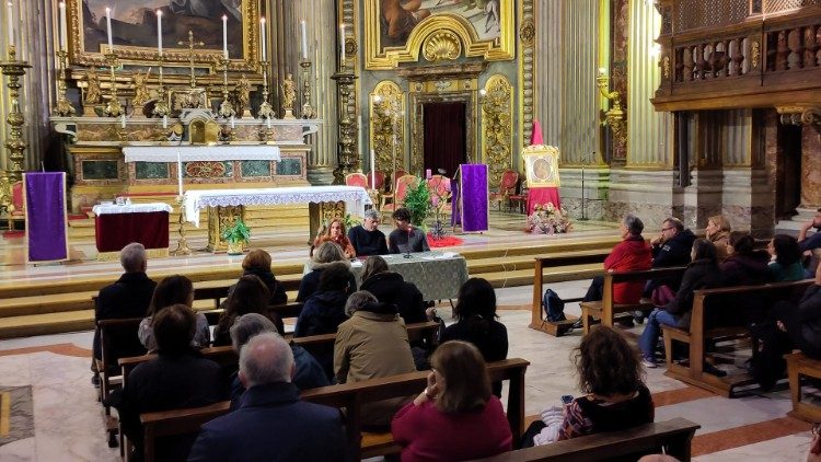 L'incontro di Daoud nella chiesa di Sant'Ignazio a Roma