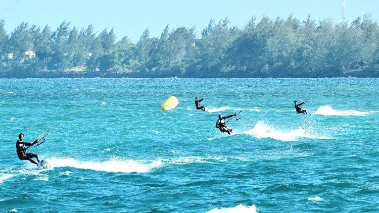 Wakati wa michuano ya Kitesurf Feb 2024