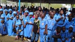 Quelques enfants tchadiens pendant la commémoration de la Journée  internationale de l'enfant africain, le dimanche 16 juin 2024.