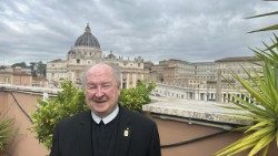 Il vicepresidente dell'università cattolica di Betlemme, fratel Jack Curran, in questi giorni a Roma