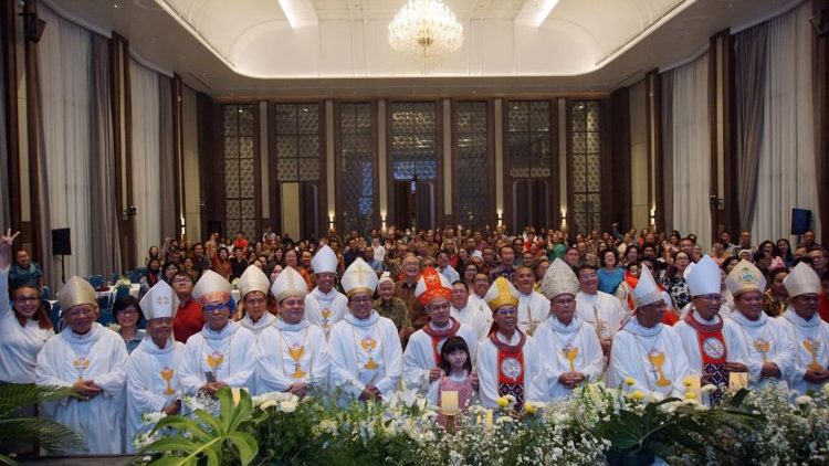 “Caritas Indonesia marks its 18th anniversary with a Holy Mass attended by Bishop Anton B. Subianto OSC of Bandung, other clergy, and donors, reinforcing their commitment to the ‘Church of the Poor’ and serving those in need.” Photo by Budi Handoyo