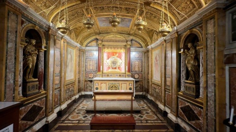 Crypt under the high altar in St. Mary Major