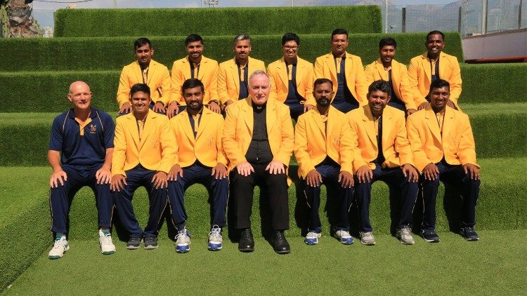 The Vatican (St Peter's) Cricket Team in a recent photo