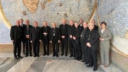 Encuentro de obispos alemanes con miembros de la Curia Romana en el Vaticano, 28 de junio de 2024.