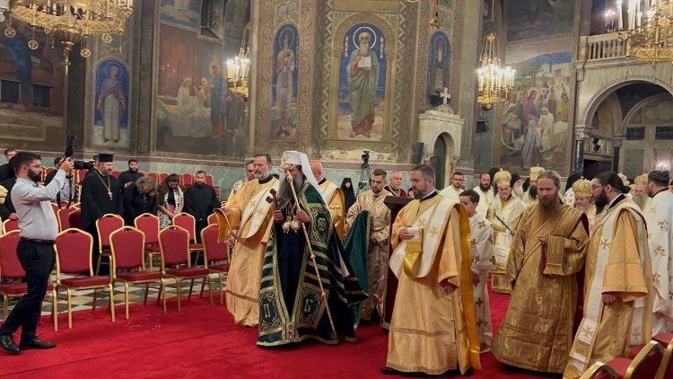 The enthronment ceremony of Patriarch Daniil