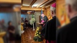 Erzbischof Gallagher in der Nuntiatur in Manila am 1. Juli 2024