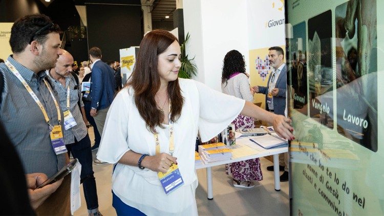 Delegados en la 50ª Semana Social de los Católicos en Italia.