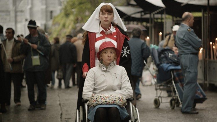 Sylvie Testud in una scena del film "Lourdes" di Jessica Hausner