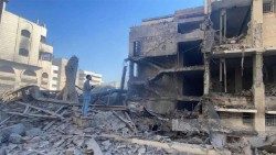 La scuola bombardata a Gaza