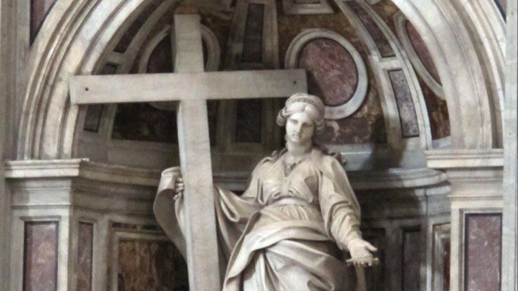 La statua di Sant'Elena di Andrea Bolgi