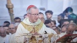 Le cardinal Pietro Parolin, Secrétaire d'État du Saint-Siège, en la cathédrale de Palerme en Sicile, le 15 juillet 2024. 