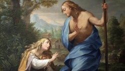 Św. Maria Magdalena spotyka Zmartwychwstałego Jezusa