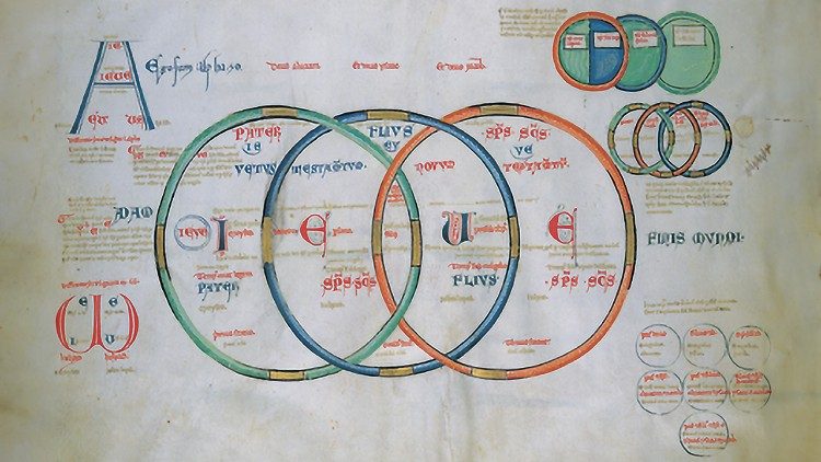 Joakimo Floriečio geometrinė figūra su Trejybės motyvais