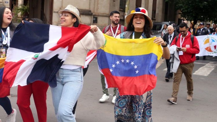 XXI Encuentro Latinoamericano de Responsables Nacionales de la Pastoral Juvenil. (Foto del Arzobispado de Asunción)