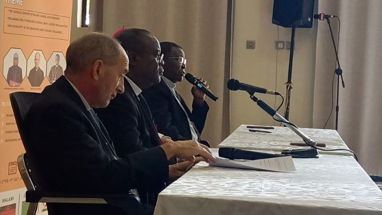 Presidents of the three national Conferences at the meeting held in Malawi