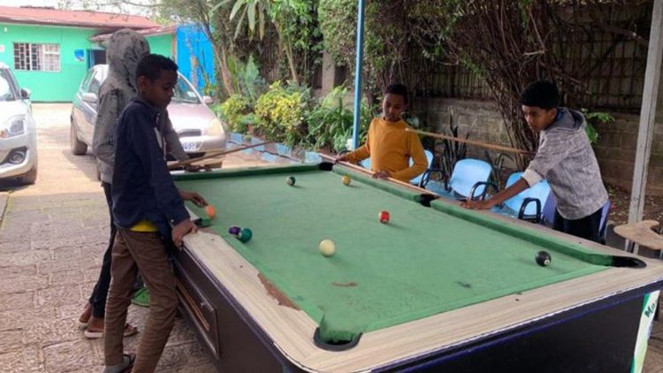 Children playing in the RS Child Protection center of Cherkos