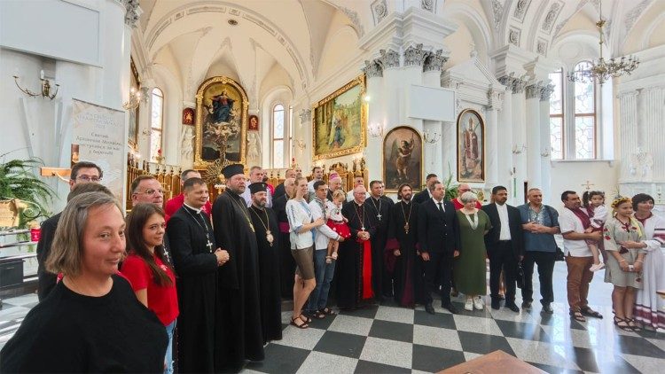 Cardinal Parolin in Odessa's Roman Catholic Church of the Annunciation