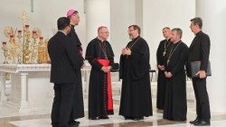 Návštěva kardinála Parolina v sídle hlavního arcibiskupa ukrajinské řeckokatolické církve a v řeckokatolické katedrále