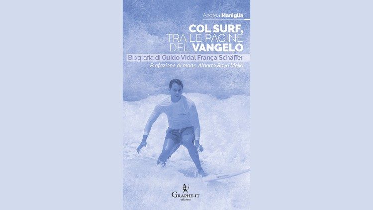 La copertina del libro "Col surf, tra le pagine del Vangelo"