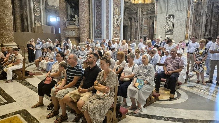 Msza św. przy grobie św. Jana Pawła II, 25.07.2024 (ks. Marek Weresa)