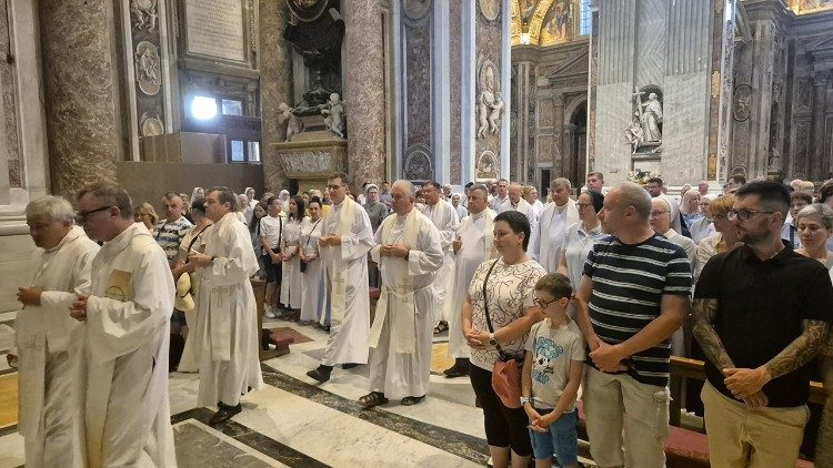 Msza św. przy grobie św. Jana Pawła II, 25.07.2024 (ks. Marek Weresa)