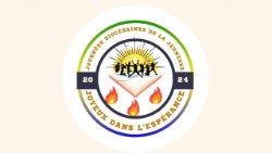 Logo de la 3ème édition des Journées diocésaines des jeunes qui s'est tenue du 15 au 21 juillet 2024 dans le diocèse de Port-Gentil, au Gabon.