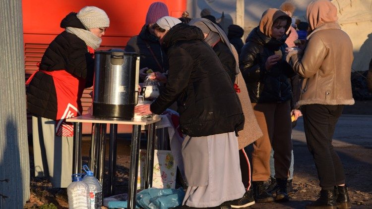 Pagalba nuo karo bėgusiems žmonėms pasienyje 2022 m.