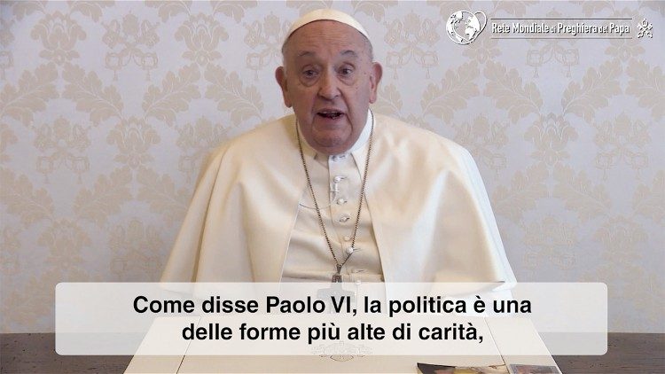 Papa Francesco nel video dell'intenzione di preghiera di agosto