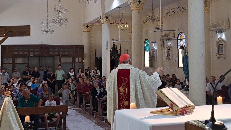 Литургия с католиците в Ивицата Газа