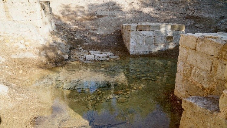 An den Heiligen Stätten in Jordanien, Taufstelle Jesu