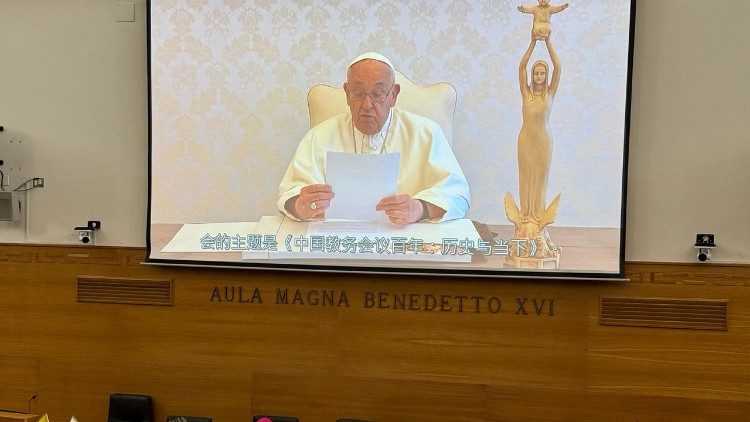Il videomessaggio di Papa Francesco proiettato in apertura dei lavori