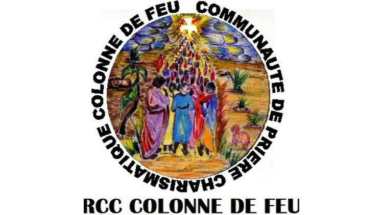 Logo de la communauté charismatique Colonne de Feu, qui célèbre ses 50 ans d'existence et ses 5 ans au Kenya.