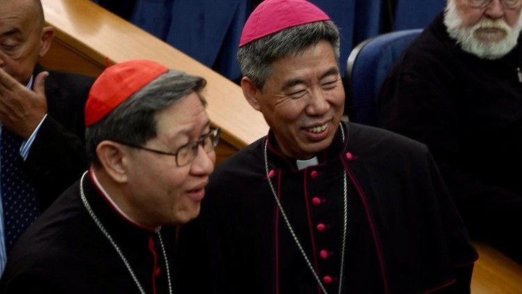 Cardeal Tagle e o bispo de Xangai, Shen Bin