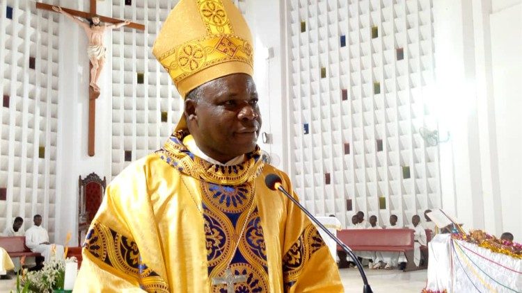 Le cardinal Dieudonné Nzapalainga, archevêque de Bangui en Centrafrique