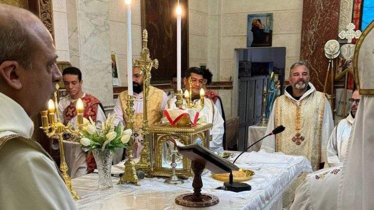 Koptska katolička liturgija održana u slavlju dolaska relikvije